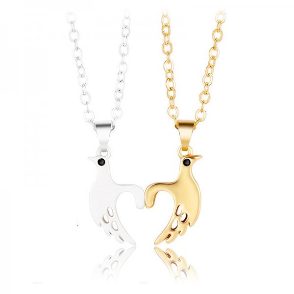 Spaceman Astronaut Necklace Pendant Magnetic Couple